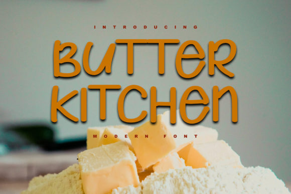 Butter Kitchen: A Versatile Display Font for Modern Design Projects