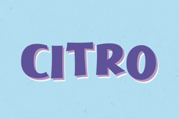 Citro: Integrating a Bold Display Font into Professional Design Workflows