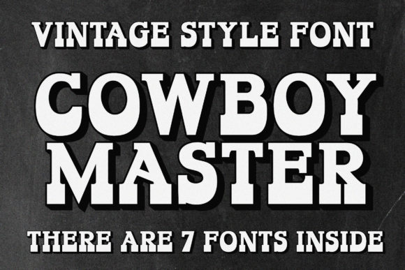 Cowboy Master: A Bold Typeface for High-Impact Western Design