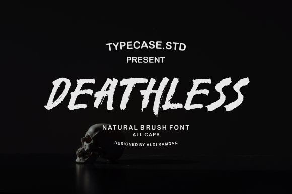 Deathless: The Brushed Display Font for Bold Visuals