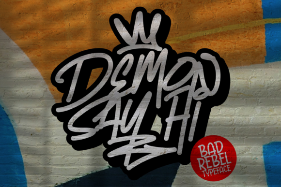 Demon Say Hi: The Rebel Font That Brings Street Style to Your Brand