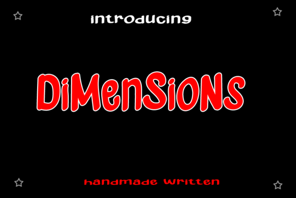 Dimensions Font Evaluation