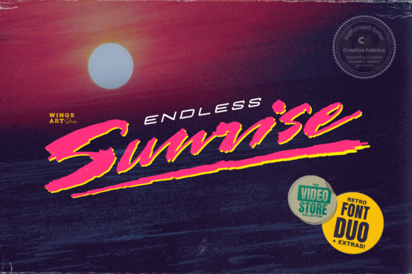 Endless Sunrise: A Versatile Duo Font for Modern Branding