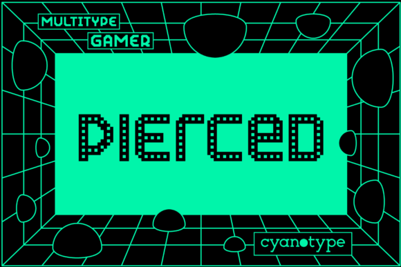 Gamer Pierced Font Evaluation