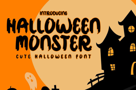 Halloween Monster: A Bold Display Font for Spooky Designs