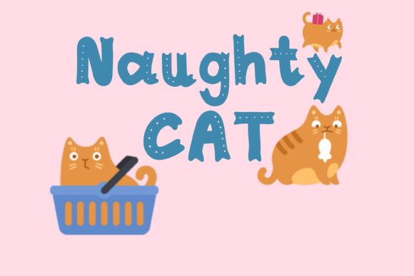 Naughty Cat: A Playful Display Font for Bold Creative Projects