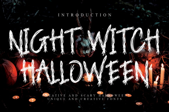 Night Witch Halloween: The Sinister Display Font for Dark Projects