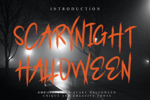 Scarynight Halloween: The Ultimate Spooky Display Font for Creators