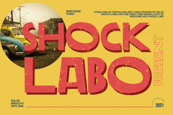 Shock Labo: Integrating a Bold Display Font into Professional Design Workflows