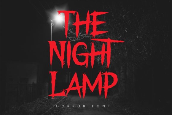 The Night Lamp: A Horror-Style Display Font for Dark & Moody Designs